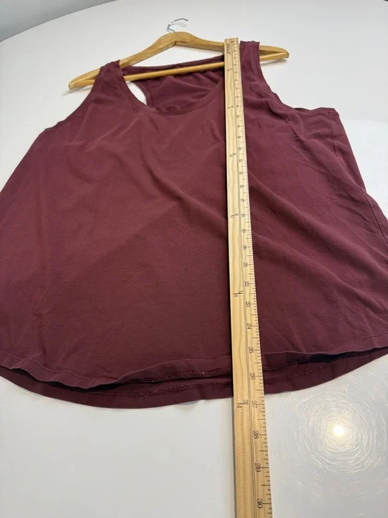 Lululemon Women’s Sleeveless Scoop Neck Tank Top - Burgundy - Picture 5 of 5